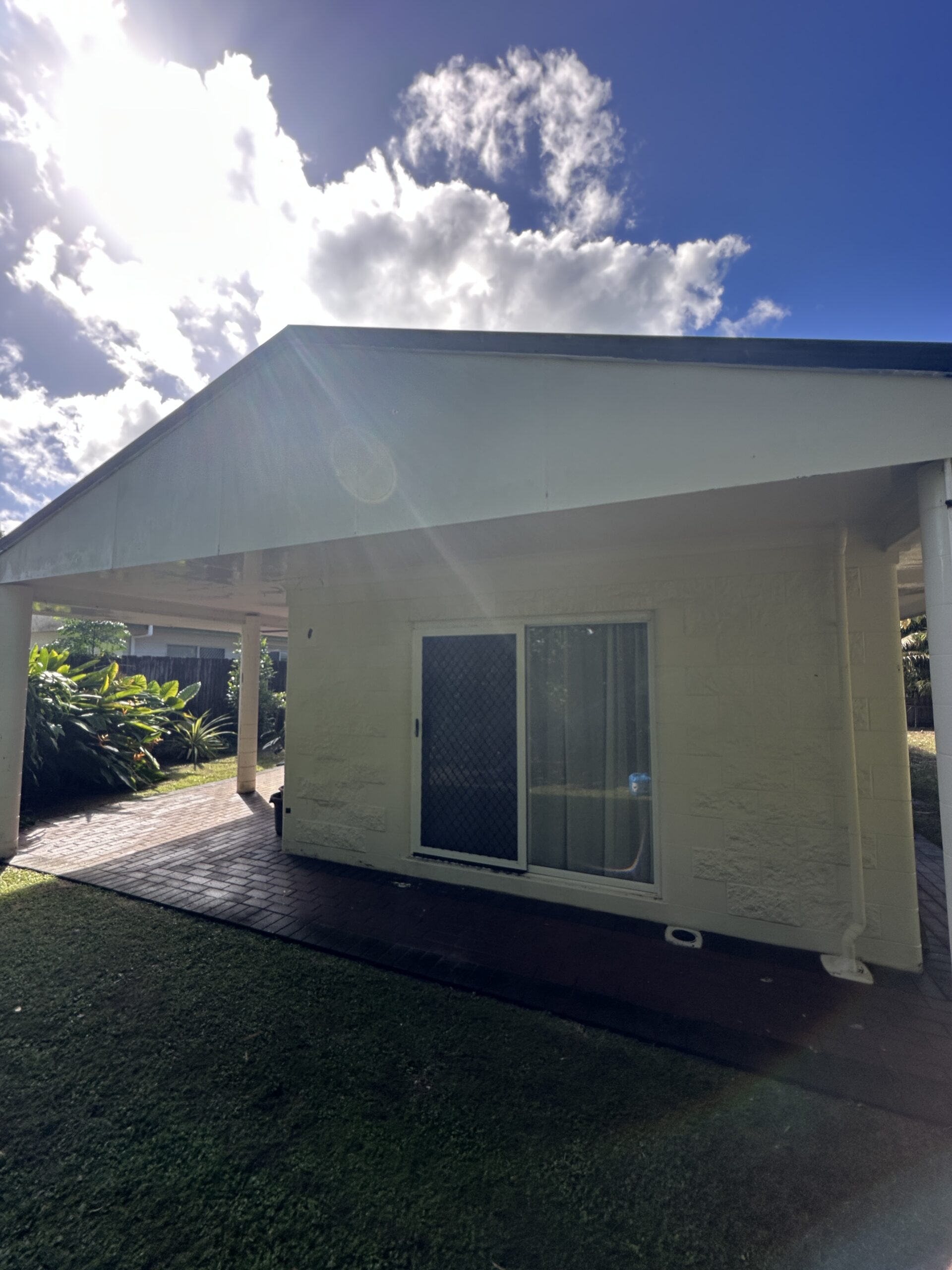 House after exterior cleaning