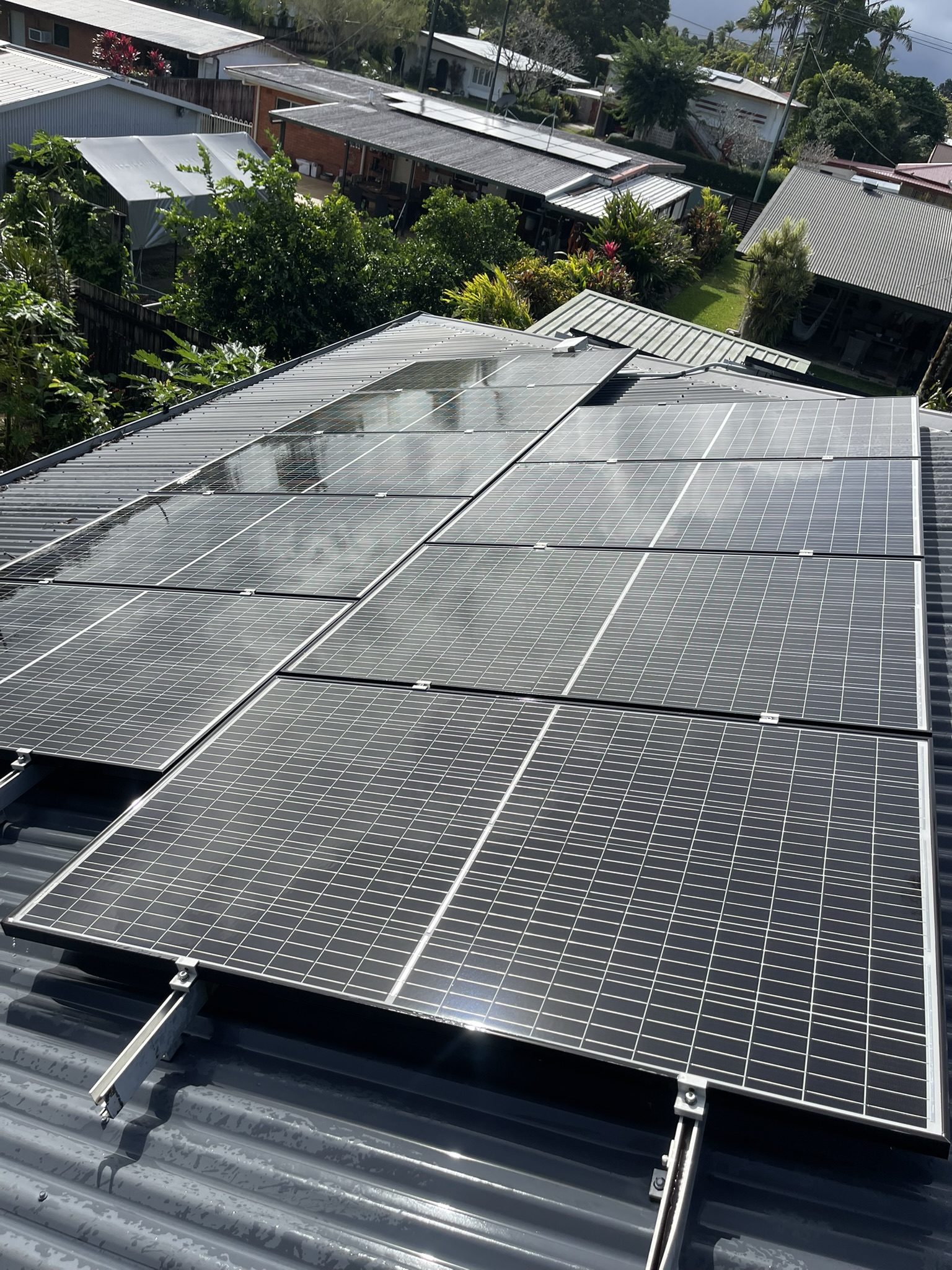 Professional solar panel cleaning in Cairns